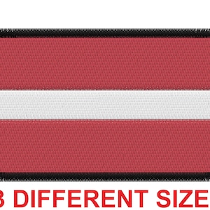 Applique patch embroidery design machine digital file instant download flag banner latvia latvian