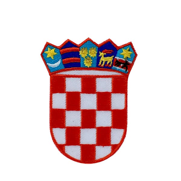 Patch flag coat of arms shield emblem country embroidered badge croatia