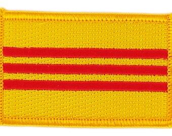 FLAG patch backpack national iron on glue embroidered applique south vietnam