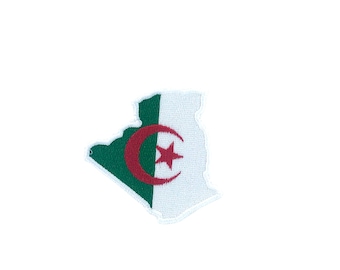 Emblem Algerien Logo Patch Badge 7cm Aufbügler Aufnäher Algeria Africa Unity