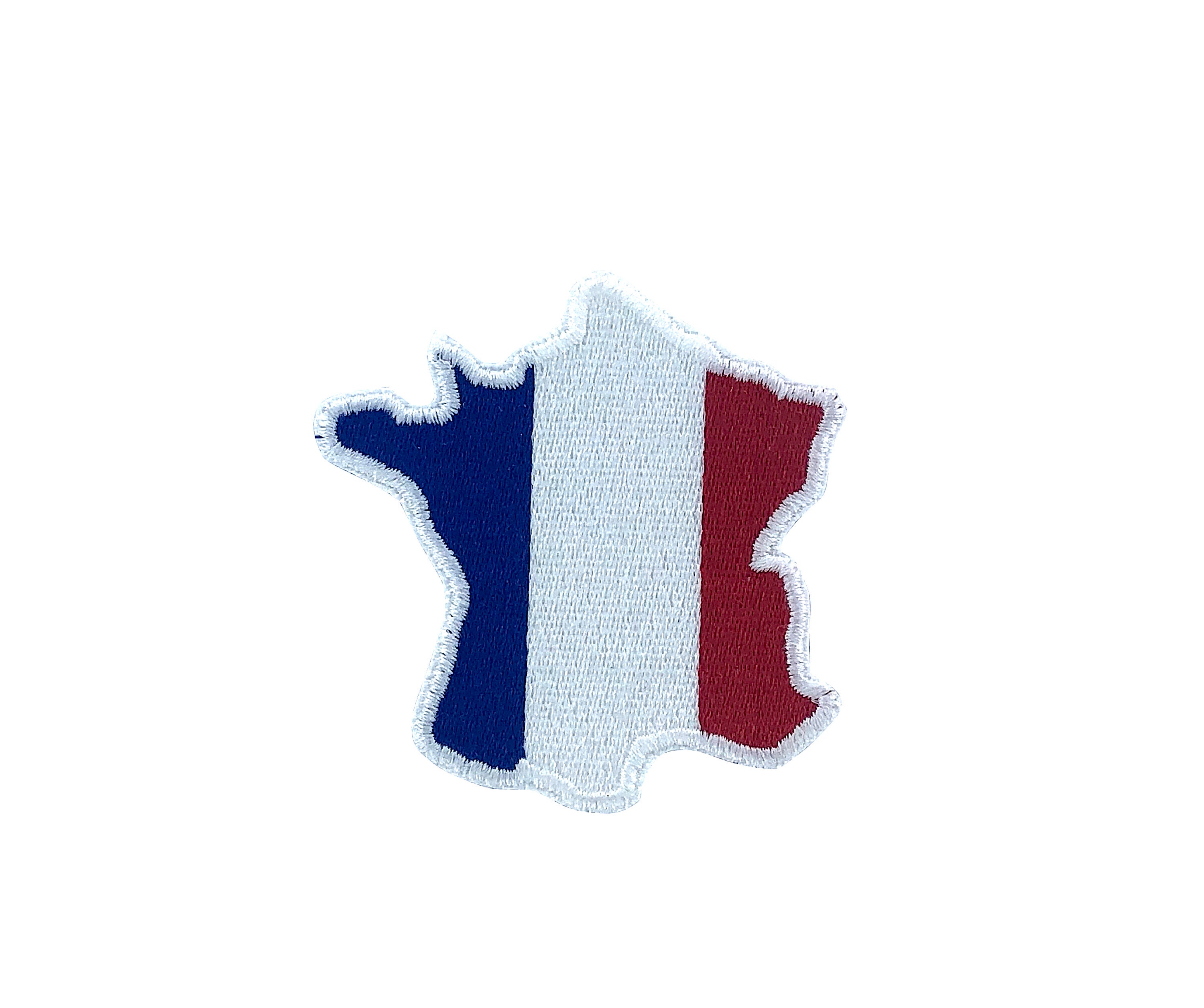 Patch Ecusson Thermocollant 3 x drapeau français France 4 x 6 cm