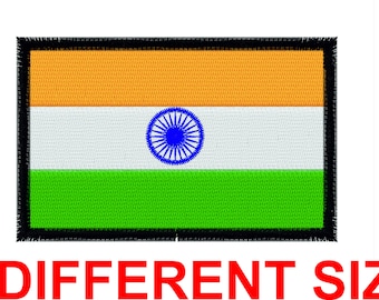 Applique parche bordado diseño para la máquina de archivo digital descarga instantánea bandera bandera india indio