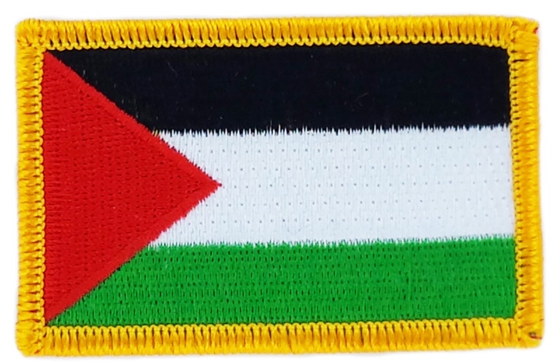 FLAG patch backpack national iron on glue embroidered applique palestine image 1