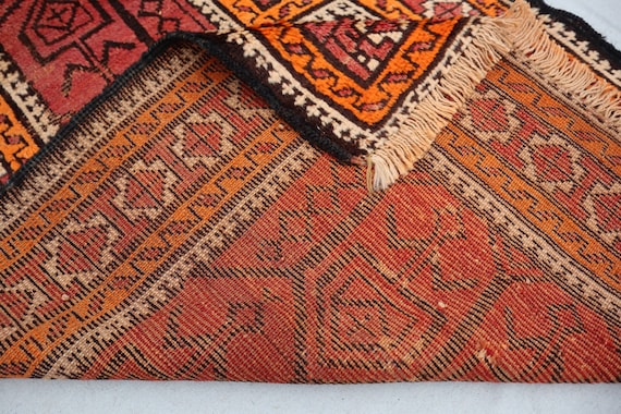 Size: 2'7 X 3'10 Ft, Vintage Afghan Taimani Prayer Rug