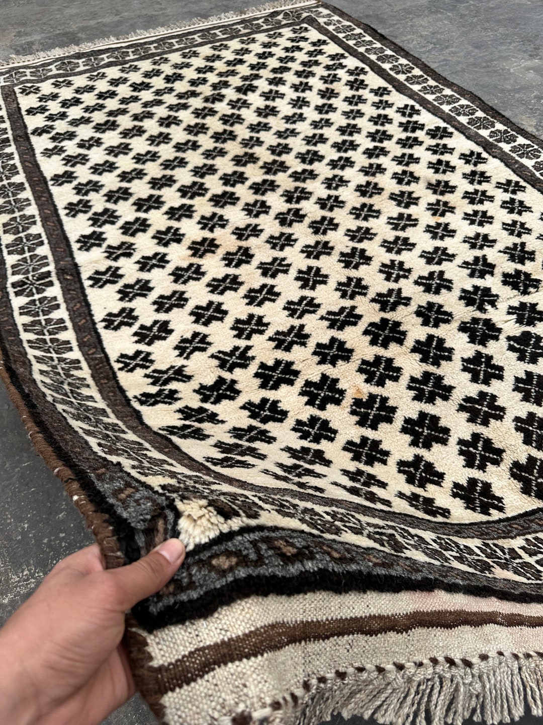 ラグ・カーペット Afghan baluch taimani rug Afghan Tribal Decor Taimani Baluch Rug 5'6 X 7'8 Ft/taimani