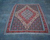 Beautiful Antique Medallion Rug 7 x 5.2 Armenian Decor Rug, Caucasian Antique Rug, Oriental Area Wool Natural Dyed Rug, Turkish Old Rug