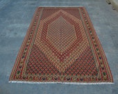 Beautiful Antique Medallion Rug 9.3 x 5.5 Armenian Decor Rug, Caucasian Antique Rug, Oriental Area Wool Natural Dyed Rug, Turkish Old Rug