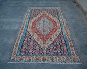 Beautiful Antique Medallion Rug 8.5 x 4.11 Armenian Decor Rug, Caucasian Antique Rug, Oriental Area Wool Natural Dyed Rug, Turkish Old Rug