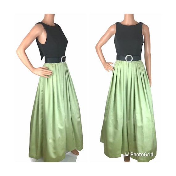 Cache Green And Black Dress Ballgown XS-SM