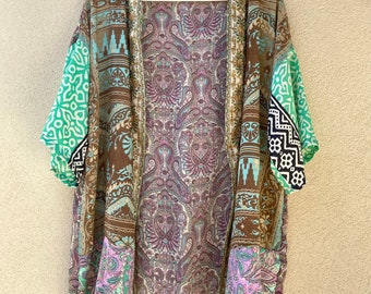 Kimono en soie Kama