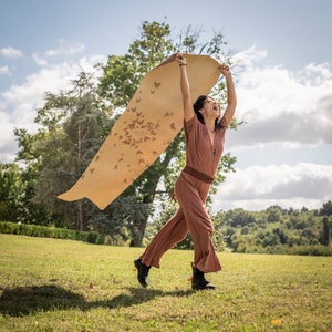 Cork travel mat for yoga and meditation