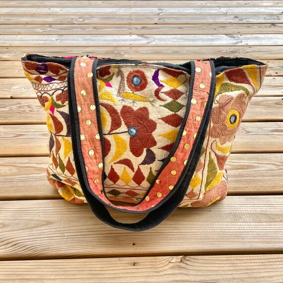 Goa Bag in Handembroidered Fabric Etsy