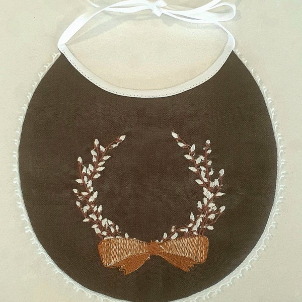 Embroidered Baby Bib