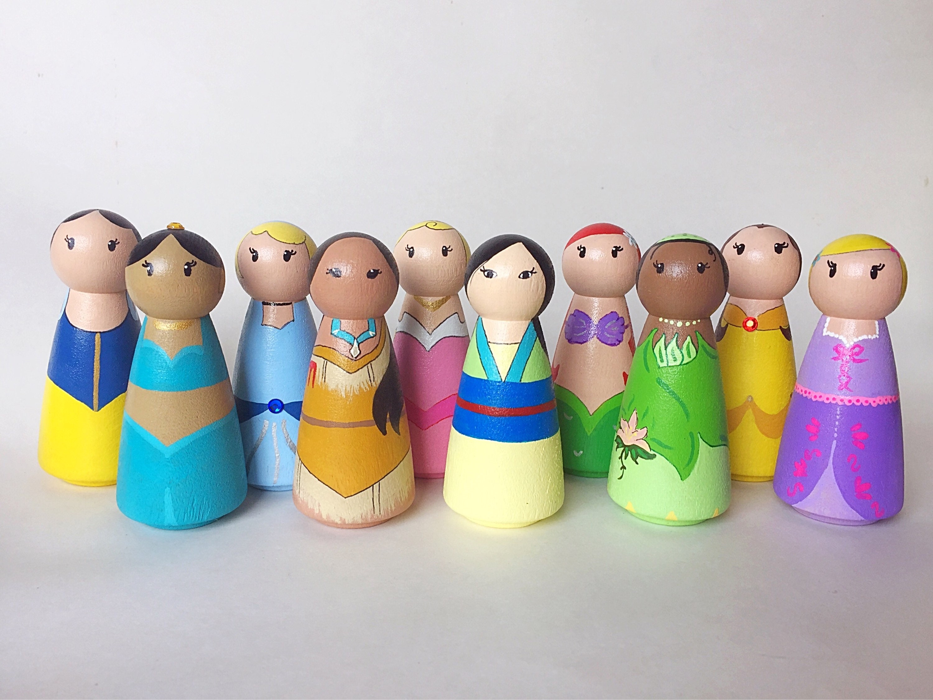 disney princess peg dolls