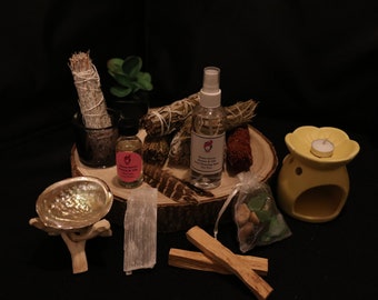 Large Sage Kit - Large Smudge Kit - Large Sage Gift Set - Large Positive Energy Gift Set
