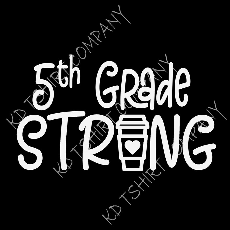 fifth grade teacher SVG pdf jpg eps dxf png Teacher strong svg 5th grade teacher strong svg