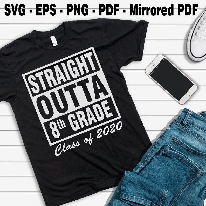 Download 8th grade graduation svg Straight outta 8th grade Class of ...