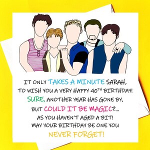 Take That and Party Birthday Card *personalised card* image 2