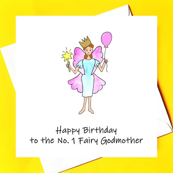 Joyeux Anniversaire N0 1 Fee Marraine Etsy France