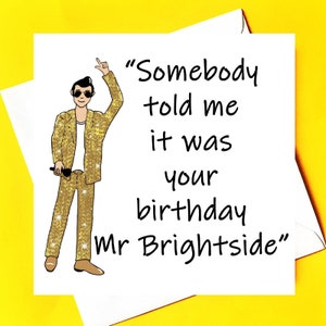 Quelqu'un m'a dit que c'était votre anniversaire *Carte d'anniversaire de tueur*