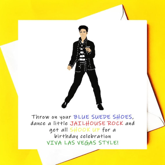 エルヴィス・プレスリーの誕生日カード *パーソナライズされたカード