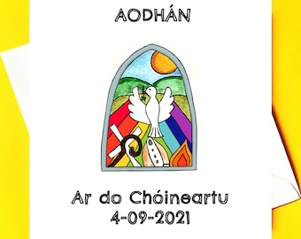 Ar do Chóineartu *Confirmation Card* *personalised*