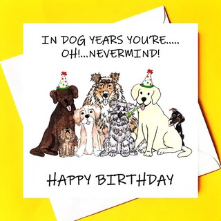 Old English Co. - Biglietto Di Auguri Di Compleanno Per Proprietari Di Animali, Formato 15x15 Cm, "With Love From Your Fur Baby"