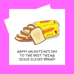 Lo mejor desde que se inventó el pan de molde Tarjeta de San Valentín *personalizable*
