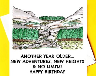 Hiker Happy Birthday Etsy France Hiker Happy Birthday Etsy France