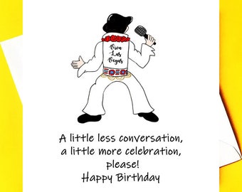 Happy Birthday from the King *Elvis Birthday Card*
