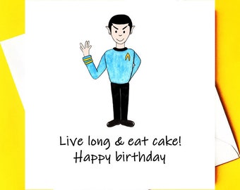 Spock Birthday Card