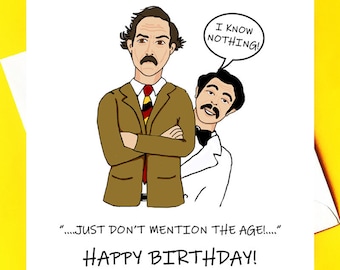 Tarjeta de cumpleaños de Fawlty Towers *Tarjeta personalizada y divertida*