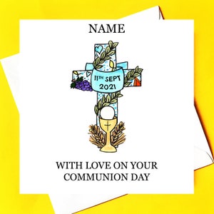Tarjeta de Primera Comunión *personalizada*