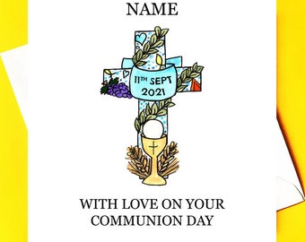 First Communion Card *personalised*