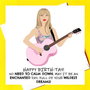 Biglietto di auguri di compleanno di Taylor Swift *È il tuo compleanno TAY!*