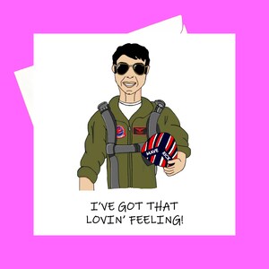 Tarjeta de San Valentín Top Gun