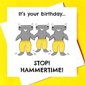 ¡Es la hora del martillo! *tarjeta de cumpleaños personalizada*