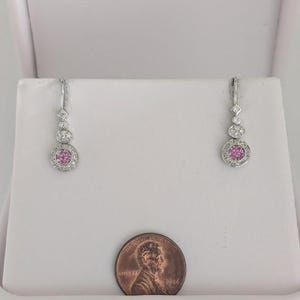 1/2 Carat Ruby & Diamond Earrings 18K Gold 4.3 Grams Retail Price 4199.00 Make Me An Offer!