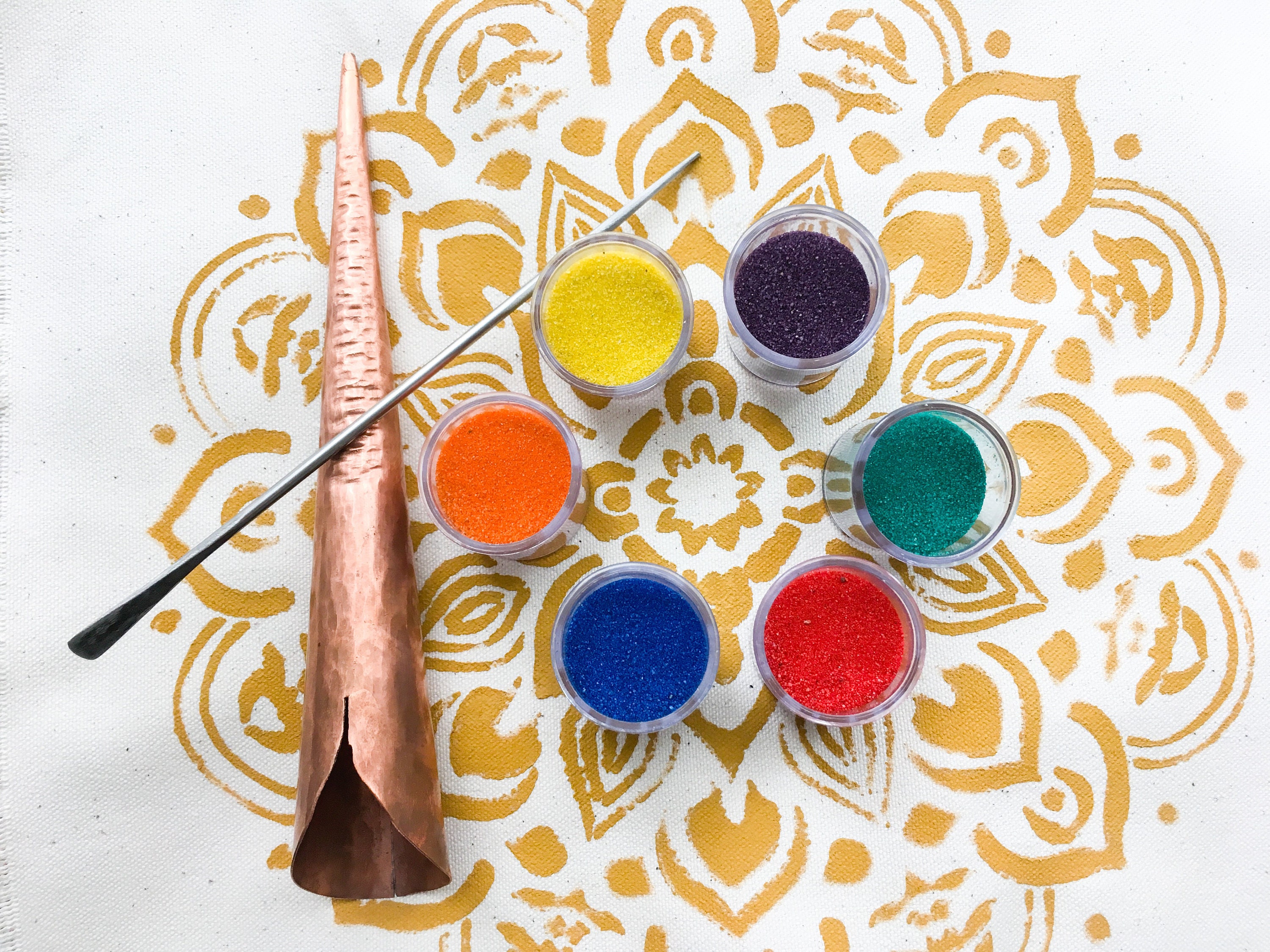 Sand Mandala Set Art Design and Meditation Standard Etsy