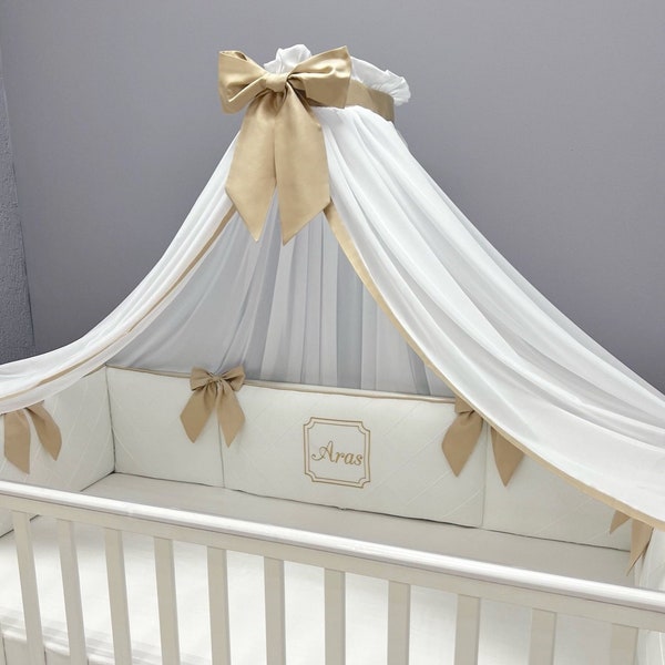 Auvent de lit de bébé, auvent de lit de bébé avec arc, auvent de pépinière, auvent pour chambre d'enfant, tente de jeu pour enfants, baldaquin de bébé