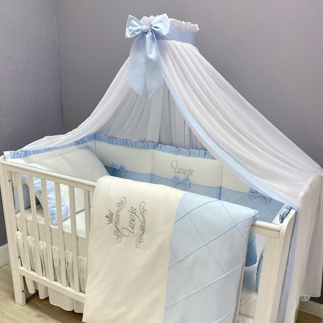 Nursery Crib Canopy With Bow, Baby Play Tent, Baby Bed Canopy, Nursery