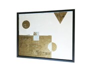 Gilded Mirror, Wall Mirror, Verre Églomisé, Gold Leaf Mirror, Modern Home Decor, Geometric Wall Mirror, Distressed Mirror, Mirror Wall