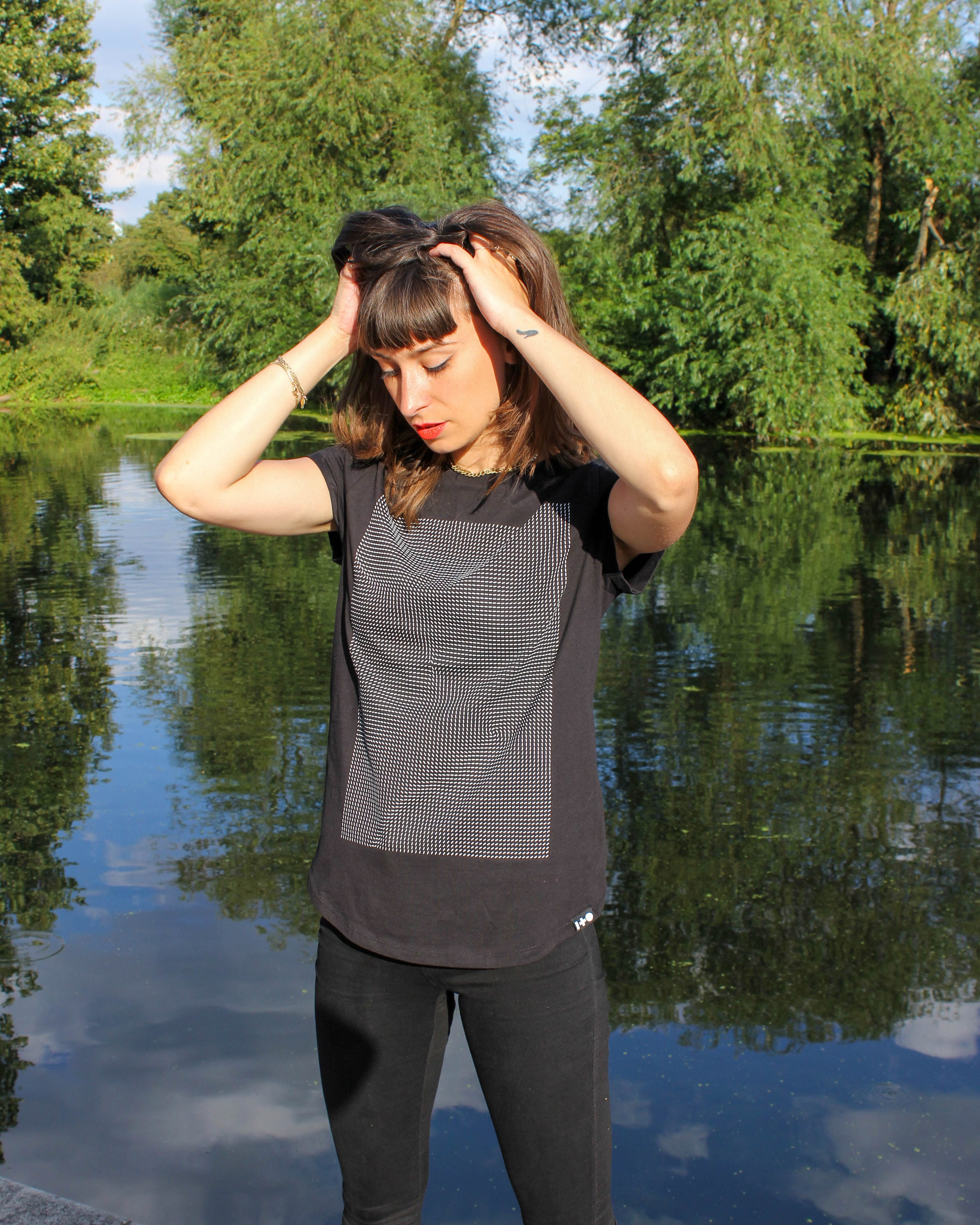Women's Geometric T-shirt, Organic Cotton Shirt, Geometric Print ...