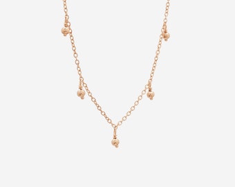 All Day Droplet Necklace in gold vermeil