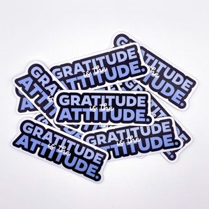 Gratidão é o adesivo de atitude, adesivo motivacional, adesivo positivo, adesivo inspirador, adesivo de vinil, adesivo fofo