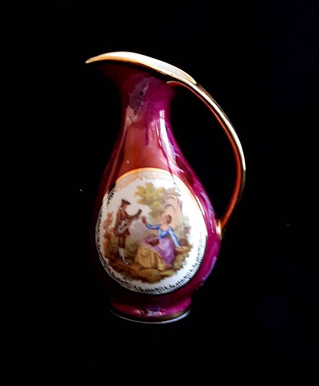 Vintage Limoges 'la Reine' French Flamboyant Vase or Etsy UK