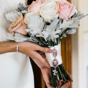 Silver Bouquet Photo Charm, Bouquet Charm, Memory Charm, Bridal Charm, Keepsake Charm, Photo Bouquet Charm, Memorial Charm - ELOISE SILVER 2