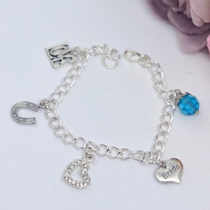Something Old, Something New, Something Borrowed, Something Blue, Good Luck Charm, Bracelet - EMMA
