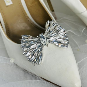 Shoe Clips, Bridal Shoe Clips, Wedding Shoe Clips, Crystal Shoe Clips, Sparkling Shoe Clips - VALENTINA