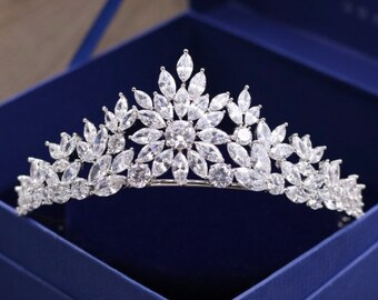 DEIDRE - Silver Wedding Bridal Tiara